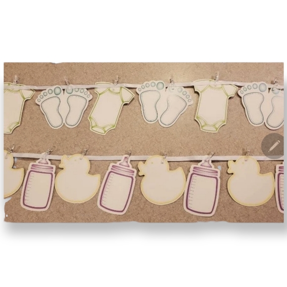 Baby Shower Party Streamers - Picture 2 of 4